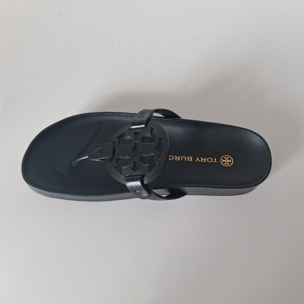 Tory Burch Miller Cloud Calf Leather Sandals Size 8 - Picture 6 of 9